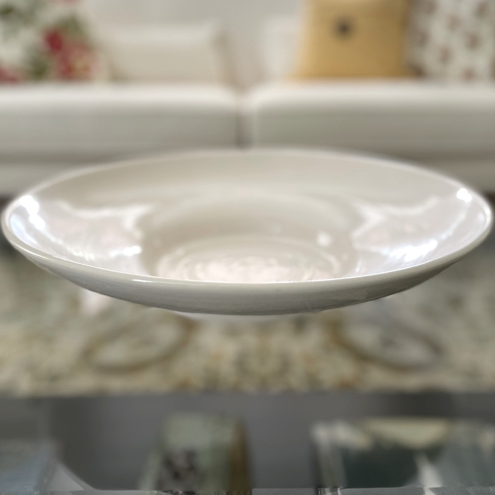 New Pottery Barn Large Round Decorative Bowl